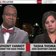 Attorney Anthony Vannoy and Tasha Thomas during an MSNBC appearance reagrding John Crawford III’s shooting death
MSNBC screenshot